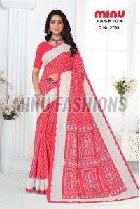 Yasmin Printed Cotton Saree