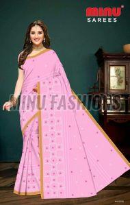 Yukti Embroidered Cotton Saree