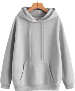 Mens Plain Grey Hoodie