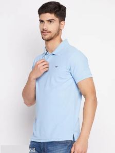 Mens Sky Blue Polo T shirt