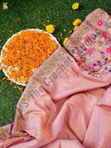 Embroidered Handloom Saree