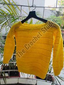 Ladies Full Sleeve Crochet Sweater