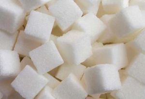 White sugar cubes