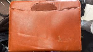 PU Leather Tan File Folder