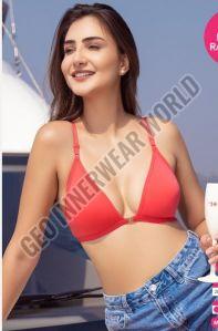 Ladies Orange Padded Bra