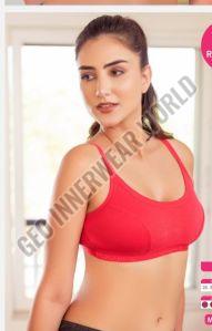 Ladies Orange Sports Bra