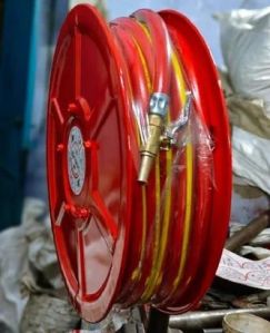 Red Fire Hose Reel Drum