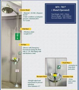 Stainless Steel Safety Shower