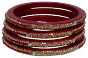 Ladies Maroon Seep Bangle