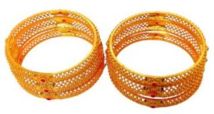 Ladies Polished Modern Metal Bangle