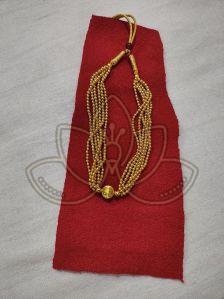 Golden Fancy Artificial Thushi Necklace