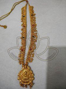 Traditional Laxmi Pendant Saaj Necklace