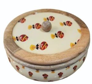 Wooden Printed Casserole