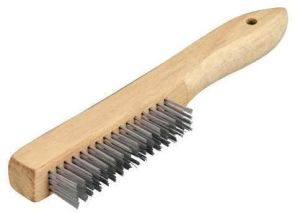 wooden handle wire brush