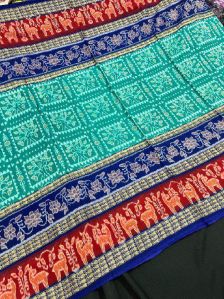 Ladies Printed Sambalpuri Pata Cotton Saree