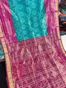 Ladies Printed Sambalpuri Tissue Silk Saree