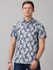 Printed Half Sleeve Mens Shirt