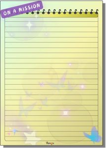 Vaagu Blue Butterfly A5 Lined Notepad Cute Stationery