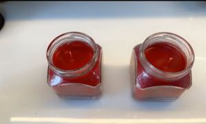 Pair of Strawberry Jar Candle