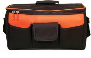 rectangular wide open mouth heavy duty tool bag