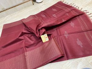 Kota staple silk weaving design saree