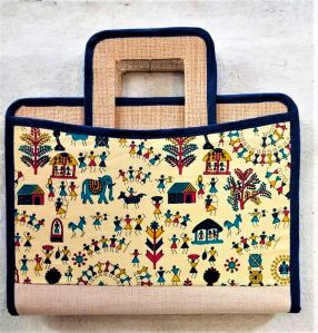 jute bag file folder