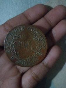 East India Company 1818 one Anna Coin