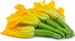 Baby Zucchini with Flowers