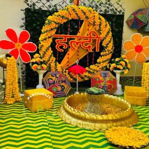 Haldi mehndi decoration