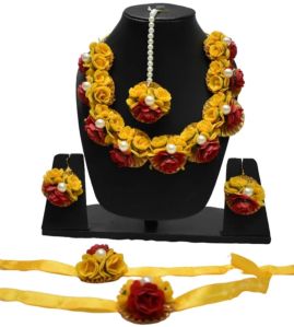 haldi flower jewellery