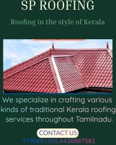 Kerala style sheet roofing