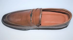 Mens Brown Slip On Formal Loafers Shoes