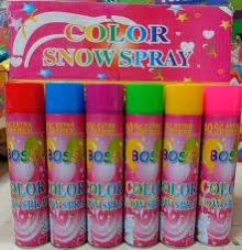 Colour snow spray