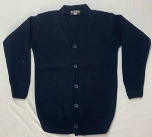 Navy Blue Ladies Woolen Cardigan