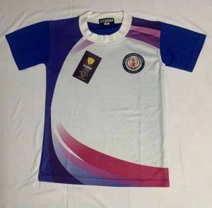 Polyester Round Neck Sports School T Shirt