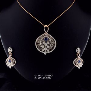 PS179P Ladies Diamond Pendant Set