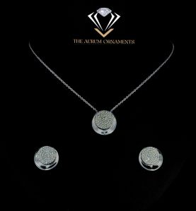 PS196P Ladies Diamond Pendant Set