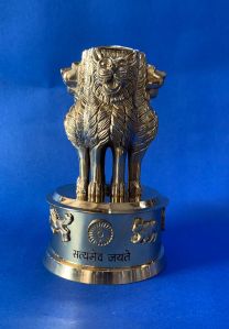 Brass Satyamev Jayate Statue