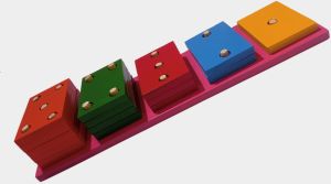 Wooden Stair Shapes Toy