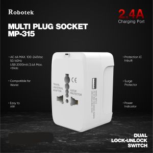 Robotek MP-315 12 Watt Multi Plus Universal Socket