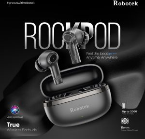 robotek rockpod super bass tws earbuds