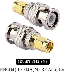 BNC(M) to SMA(M) RF Adapter