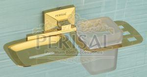 Roden Gold Soap Dish & Tumbler Holder