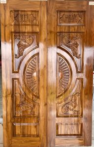 Exterior Teak wood Double Door