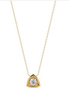 Triangular Lab Grown Diamond Pendant