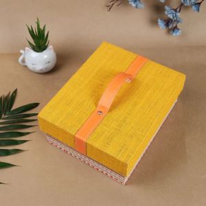 Yellow Designer Multi Purpose Gift Box