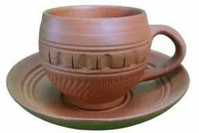 Terracotta Cup Plate Set