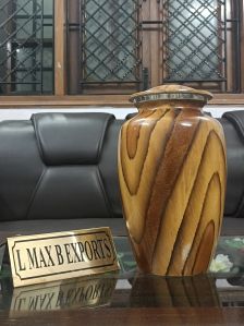 Unique Wooden Texture Cremation urns