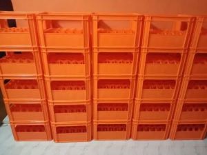 Orange Goli Soda Plastic Crate