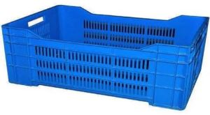 Rectangular Blue Tomato Plastic Crate